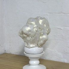 Francesca Mataraga 'shimmer', 2015, wood, styrofoam, expandable foam, acrylic, (base: epoxy on metal), 22cm x height 34cm