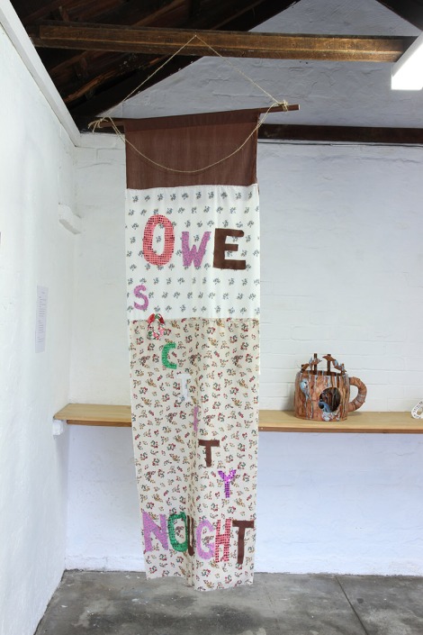 Jacqueline Larcombe, O.S.N fabric banner, 2016